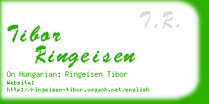 tibor ringeisen business card
